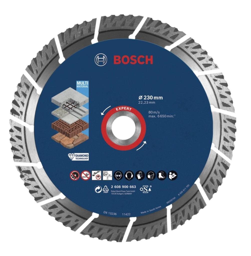 BOSCH Expert MultiMeterial Yapı Malzemeleri İçin Elmas Testere 230 mm fiyatı