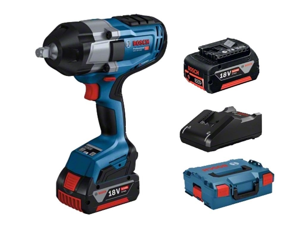 BOSCH GDS 18 V-1000 Şarjlı Somun Sıkma 18 Volt 1/2 Soket 5.0 Amper fiyatı