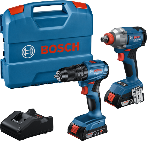 BOSCH GDX 18 V-285 + GSB 185-LI 2'li Akülü Matkap Ve Torklu Vidalama Seti fiyatı