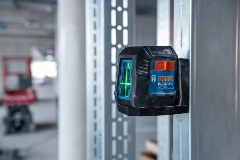 BOSCH GLL 12-22 G Akülü Çapraz Çizgili Yeşil Lazer Terazi ne işe yarar
