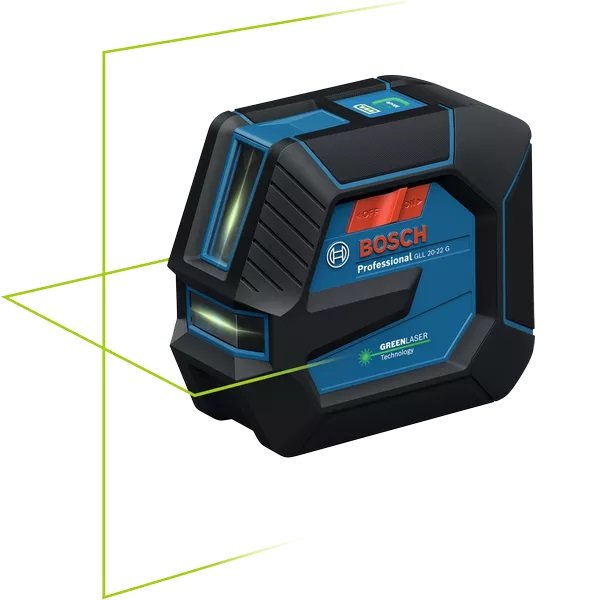 BOSCH GLL 20-22 G Akülü Yeşil Lazer Terazi Mıknatıs Aparatlı Çapraz Çizgili nasıl kullanılır