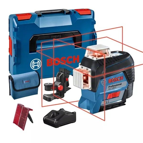 BOSCH GLL 3-80 C Lazer Terazi 360 Derece (BM 1+Akü) fiyatı