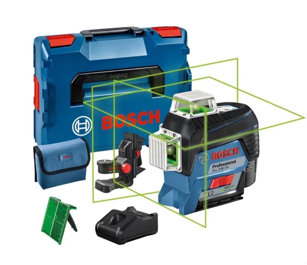 BOSCH GLL 3-80 CG Yeşil Işıklı Lazer Terazi 360 Derece (BM 1+Akü) nasıl kullanılır