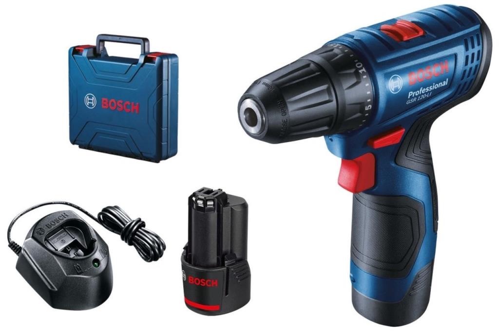 BOSCH GSR 120 LI Şarjlı Matkap 12 Volt 2.0 Ah Çift Akülü (06019G8000) fiyatı