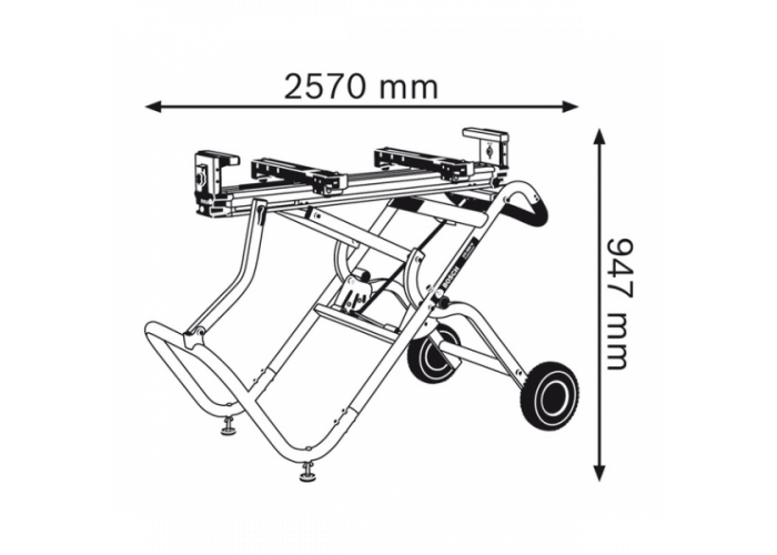 BOSCH GTA 2500 Gönye Kesme İçin Tekerli Çalışma Tezgahı ne işe yarar