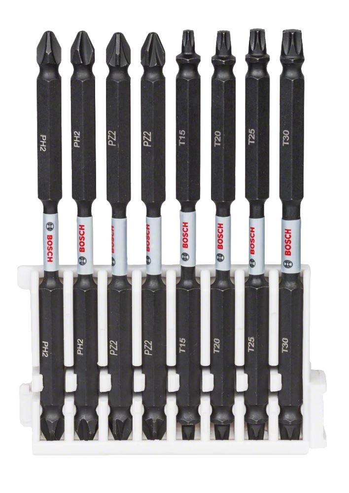 BOSCH Impact Control 8'li Çift Taraflı Bits Uç Seti 110 mm Boy (Torklu Vidalamalar için) fiyatı