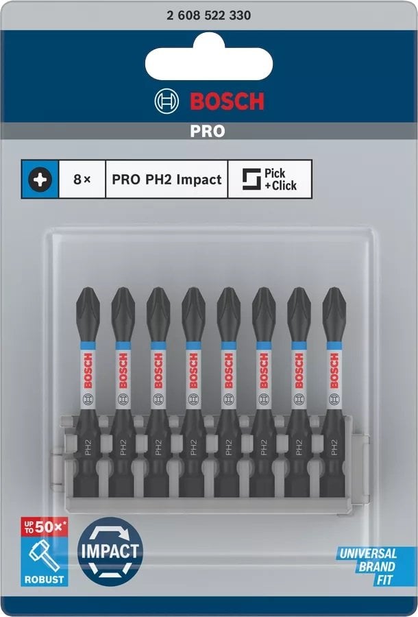 BOSCH Impact Control PH2x50 Yıldız Bits Uç (Torklu Vidalamalar için) nasıl kullanılır