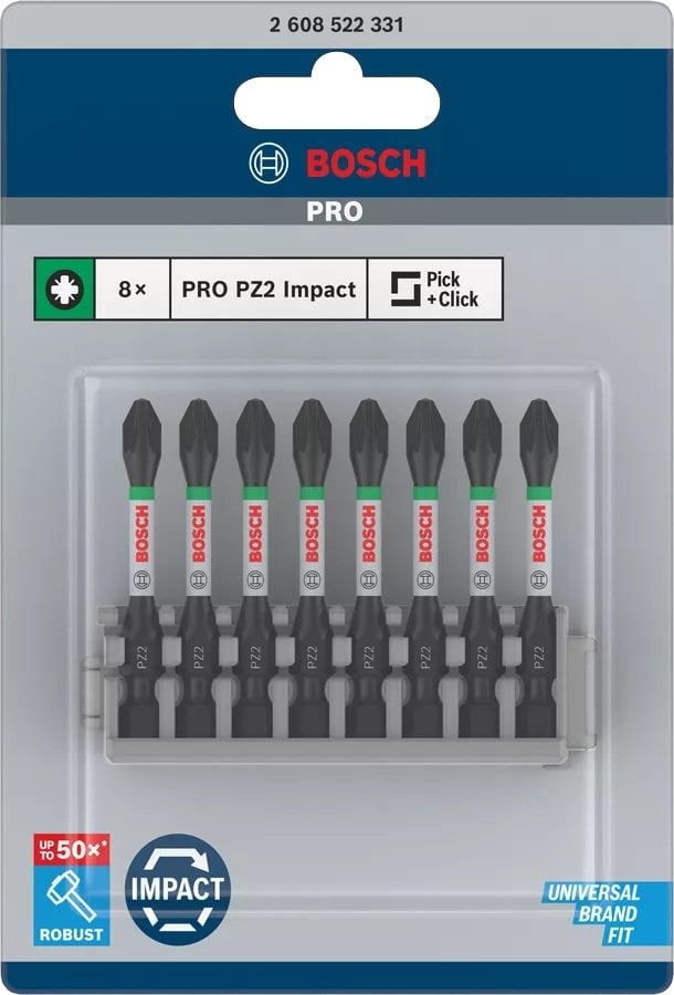 BOSCH Impact Control PZ2x50 Yıldız Bits Uç (Torklu Vidalamalar için) nasıl kullanılır