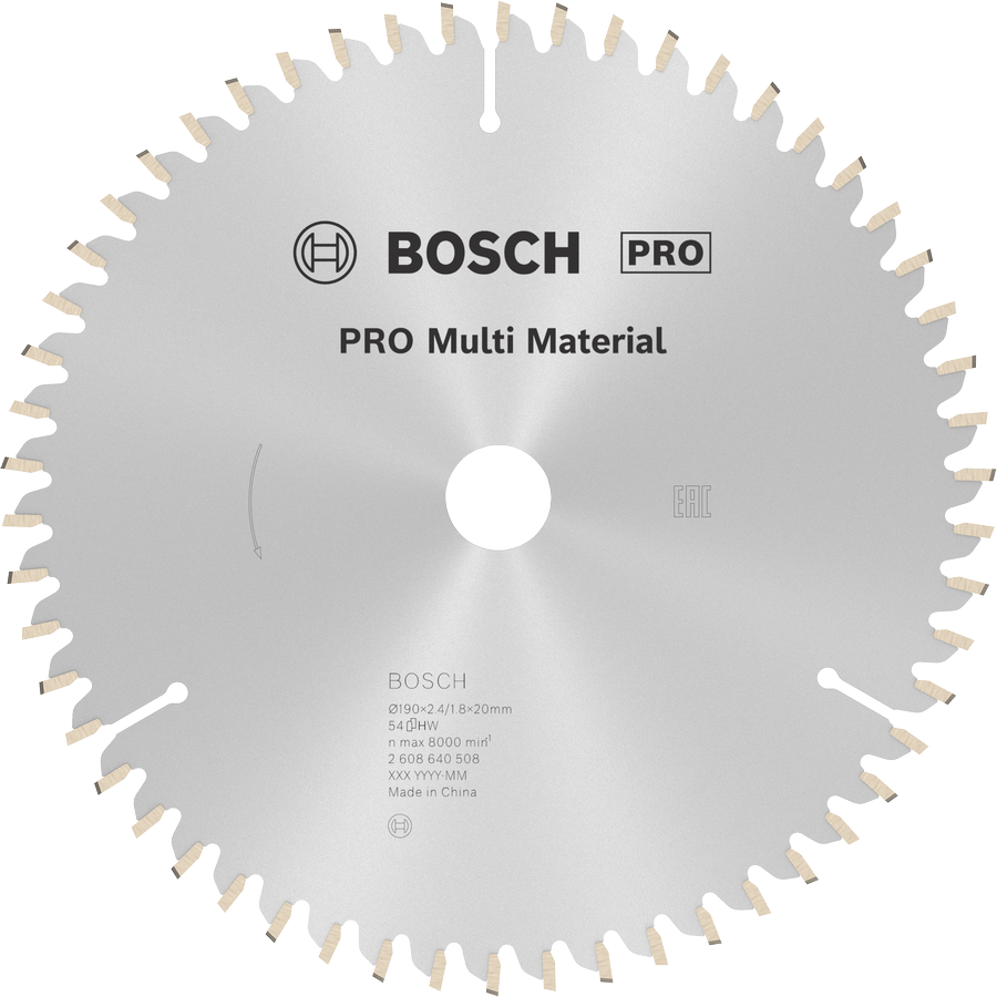 BOSCH PRO 190 mm 54 Diş Daire Testere Bıçağı Alüminyum İçin nasıl kullanılır