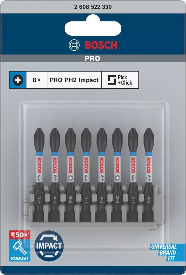 BOSCH PRO Impact PH2x55 Yıldız Bits Uç (Torklu Vidalamalar için) nasıl kullanılır