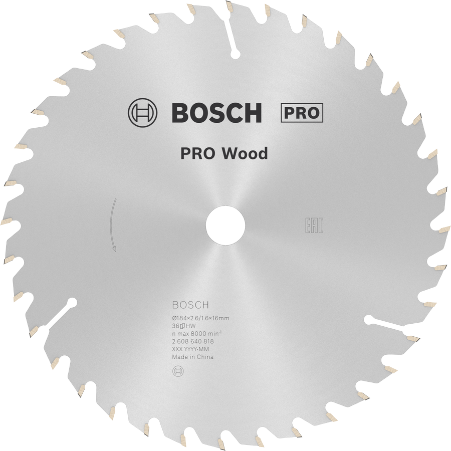 BOSCH Pro Wood 184 mm 36 Diş Ahşap Daire Testere Bıçağı fiyatı
