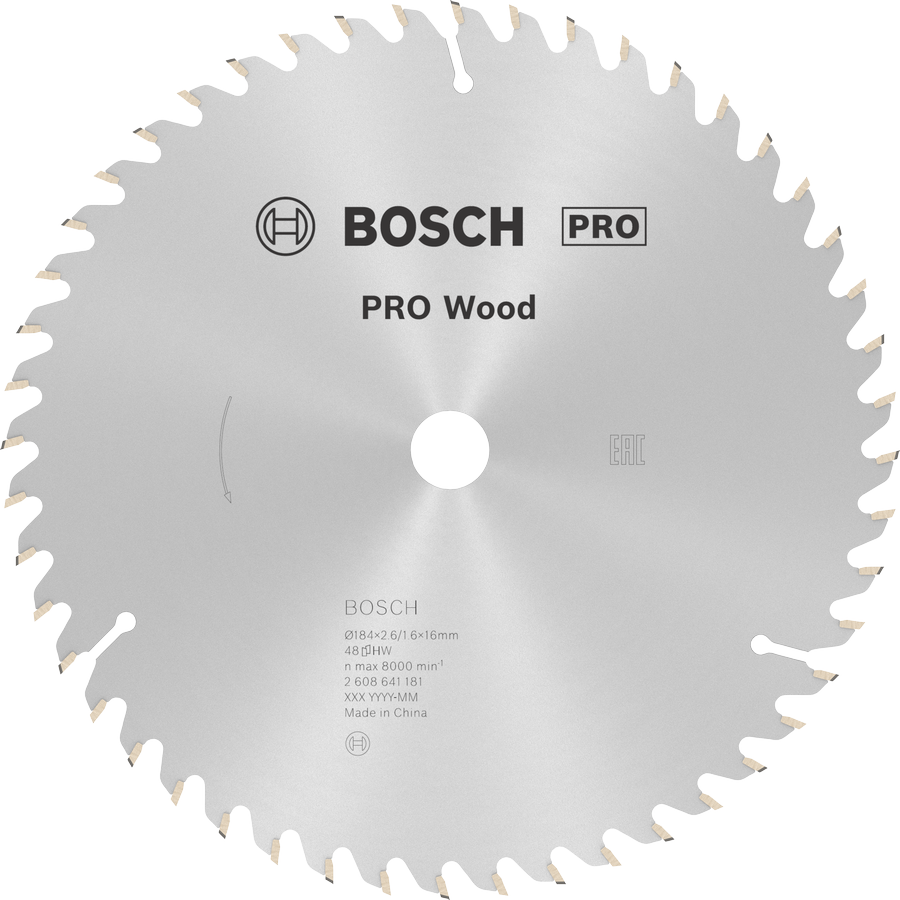 BOSCH Pro Wood 184 mm 48 Diş Ahşap Daire Testere Bıçağı fiyatı