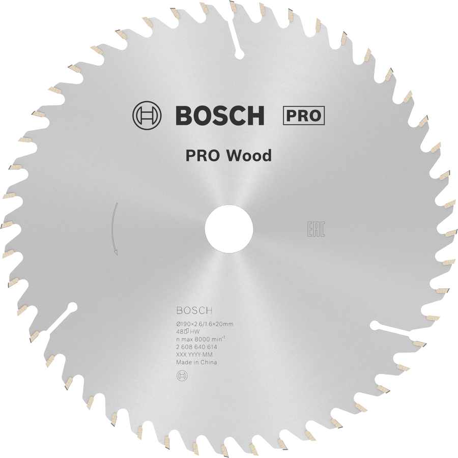 BOSCH Pro Wood 190x20 mm 48 Diş Ahşap Daire Testere Bıçağı fiyatı