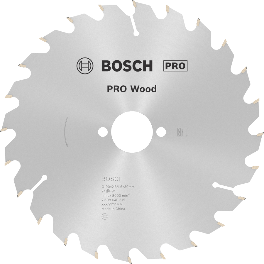 BOSCH Pro Wood 190x30 mm 24 Diş Ahşap Daire Testere Bıçağı fiyatı