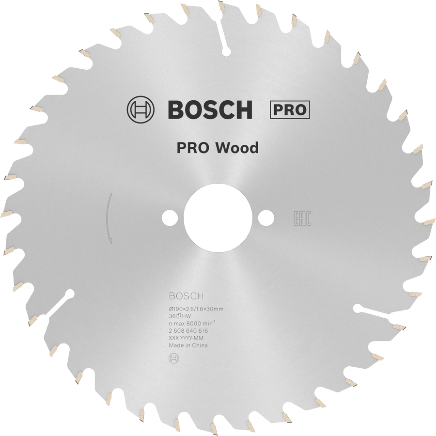 BOSCH Pro Wood 190x30 mm 36 Diş Ahşap Daire Testere Bıçağı fiyatı