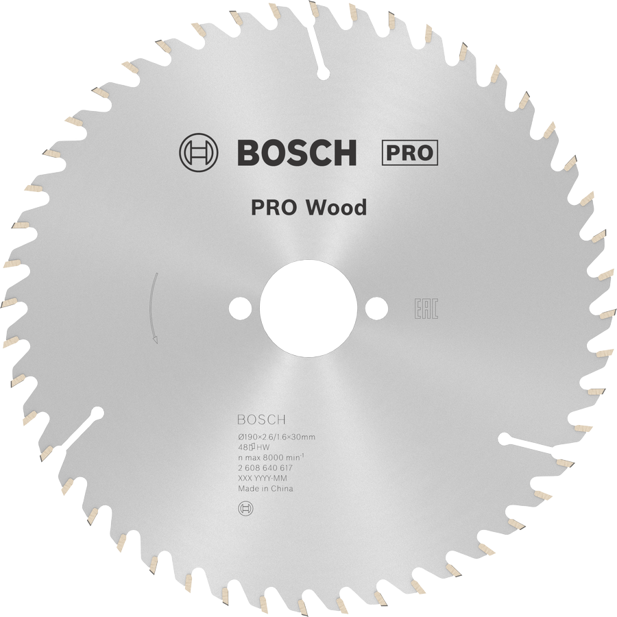 BOSCH Pro Wood 190x30 mm 48 Diş Ahşap Daire Testere Bıçağı fiyatı