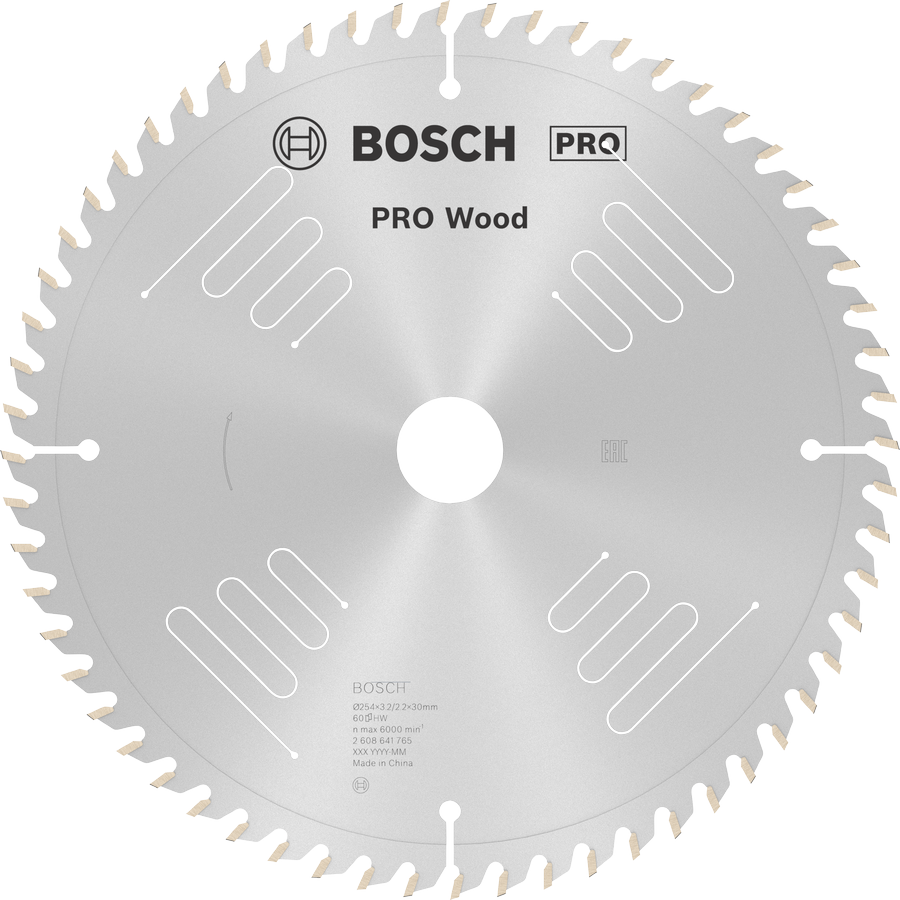 BOSCH Pro Wood 254 mm 60 Diş Ahşap Elmas Daire Testere Bıçağı fiyatı