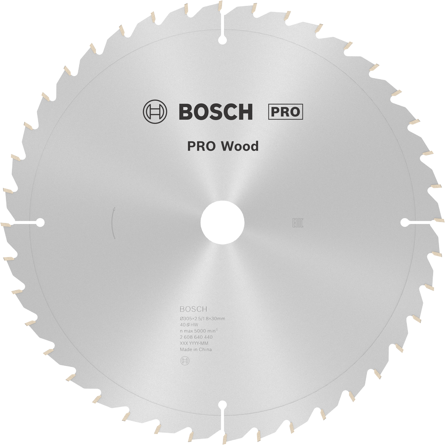 BOSCH Pro Wood 305 mm 40 Diş Ahşap Daire Testere Bıçağı fiyatı