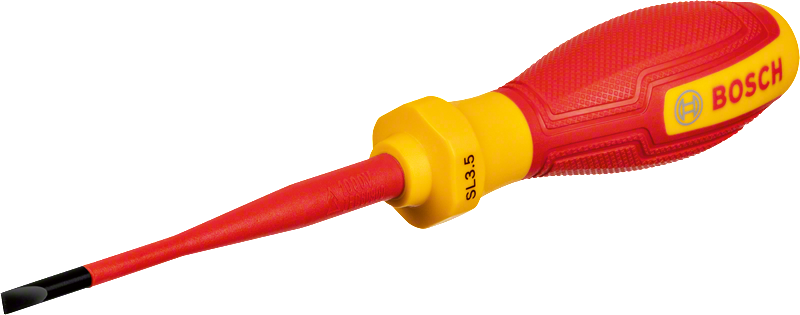 BOSCH Profesyonel İzoleli 1000 Volt 3.5 x 75 mm Düz Tornavida (1600A02NC1) fiyatı