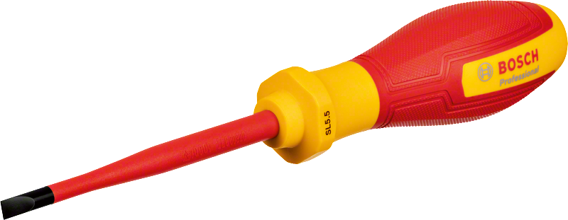 BOSCH Profesyonel İzoleli 1000 Volt 5.5 x 100 mm Düz Tornavida (1600A02NC3) fiyatı