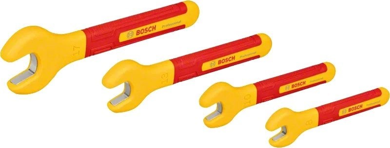 BOSCH Profesyonel İzoleli 1000 Volt Çatal Ağız Anahtar Seti 4 Parça(1600A02NE8) fiyatı