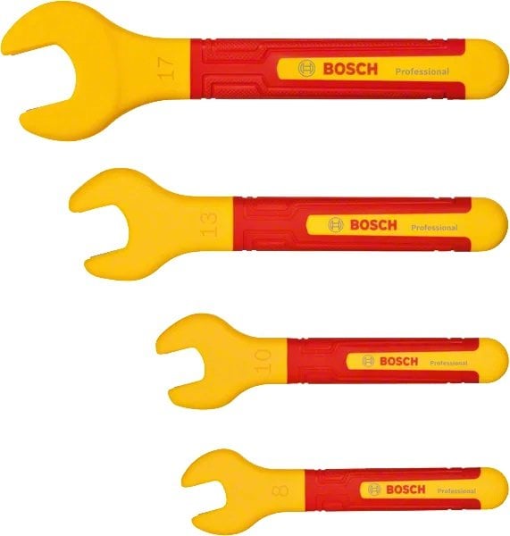 BOSCH Profesyonel İzoleli 1000 Volt Çatal Ağız Anahtar Seti 4 Parça(1600A02NE8) nasıl kullanılır