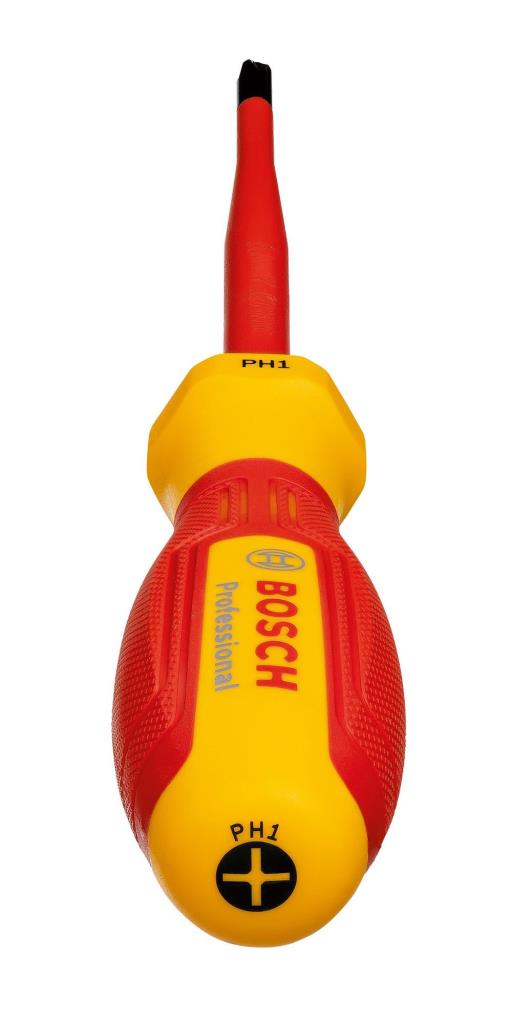 BOSCH Profesyonel İzoleli 1000 Volt PH1 x 100 mm Yıldız Tornavida (1600A02NB8) nasıl kullanılır