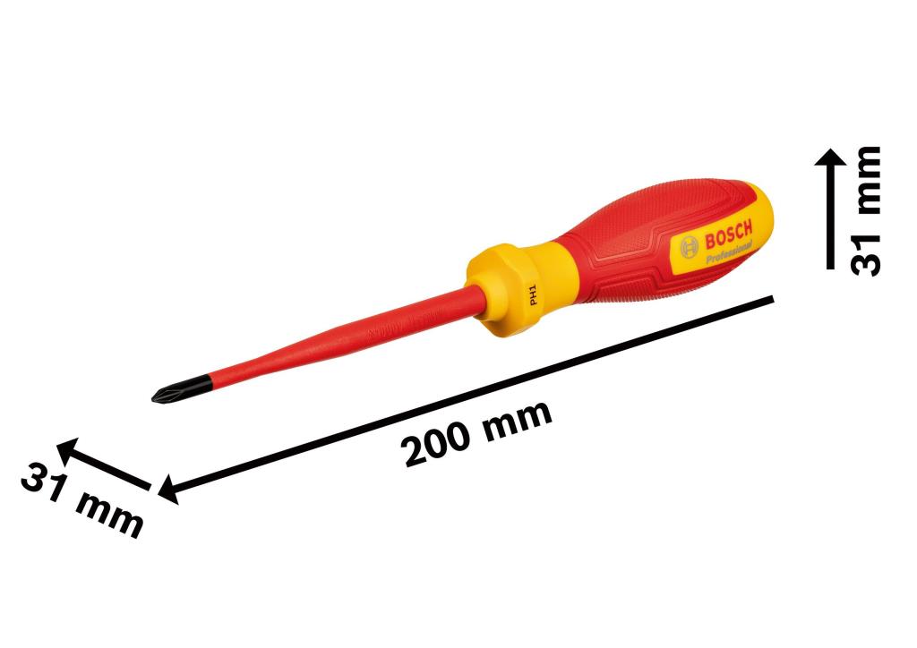 BOSCH Profesyonel İzoleli 1000 Volt PH1 x 100 mm Yıldız Tornavida (1600A02NB8) nereden bulurum