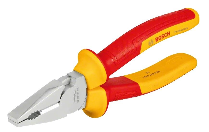 BOSCH Profesyonel VDE 1000 Volt Kombine Pense 180 mm (1600A02NE1) fiyatı