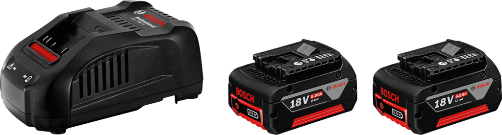 BOSCH Promix 18 Volt Akü Paketi (2 Adet GBA 18V 5.0 Ah + 1 Adet GAL 1880 CV) fiyatı