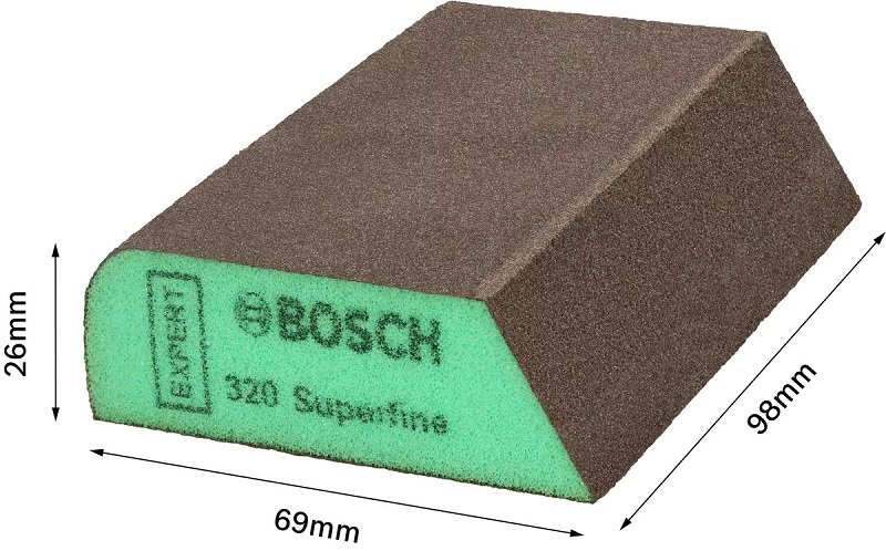 BOSCH S470 Dört Taraflı Kombi Sünger Zımpara Takoz-Sert (Kum Seçiniz) nasıl kullanılır