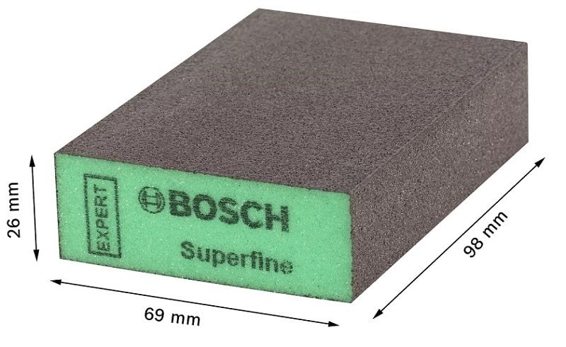 BOSCH S471 Dört Taraflı Sünger Zımpara Takoz-Sert (Kum Seçiniz) nasıl kullanılır