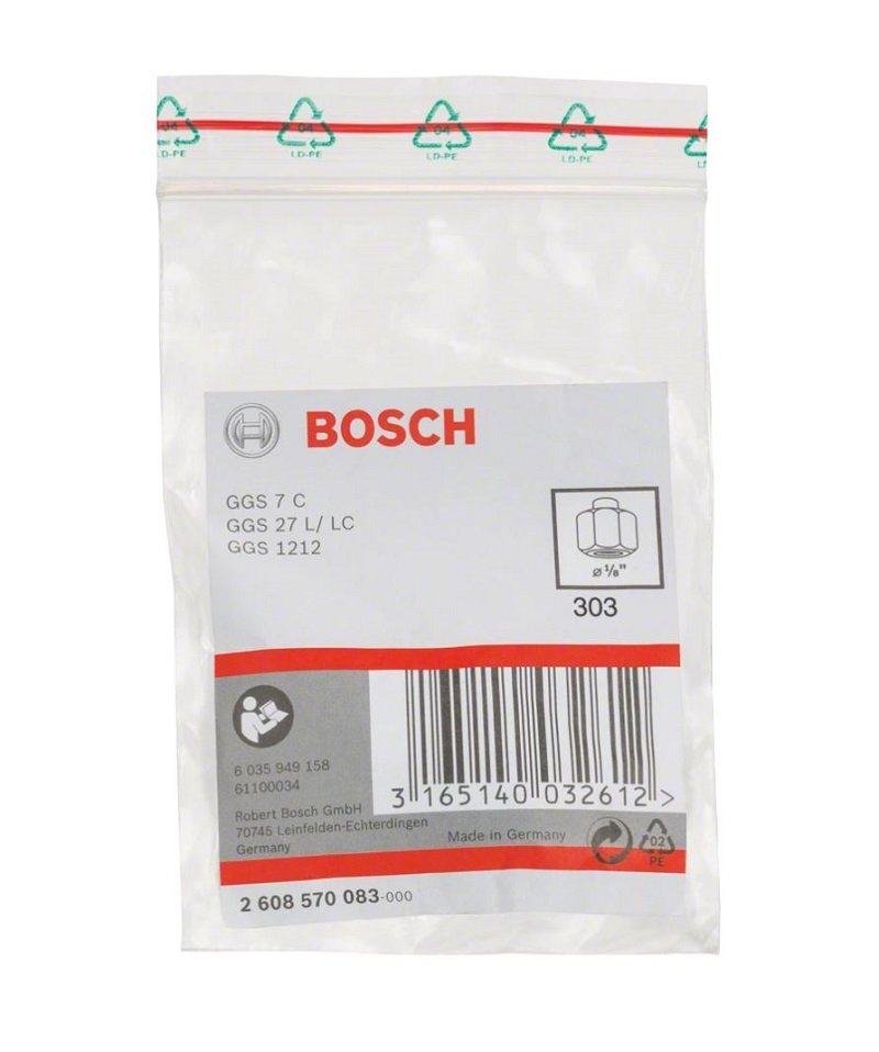 BOSCH Somunlu Pens Seti 1/8'' 3,2 mm (Kalıpçı Taşlama - Freze için) nasıl kullanılır