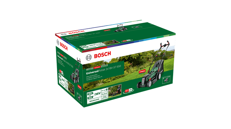 BOSCH Universal Rotak 18V-37-550 Çift Akülü Çim Biçme Makinası ne işe yarar