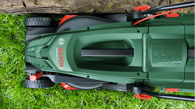 BOSCH Universal Rotak 34-405 Elektrikli Çim Biçme Makinası 34 Cm Bıçaklı 1300 Watt ne işe yarar
