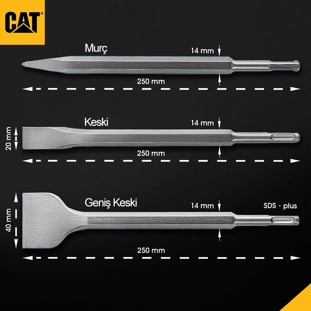 CAT DA03903 SDS Plus 3 Parça Profesyonel Murç/Keski Kırıcı Uç Seti nereden bulurum
