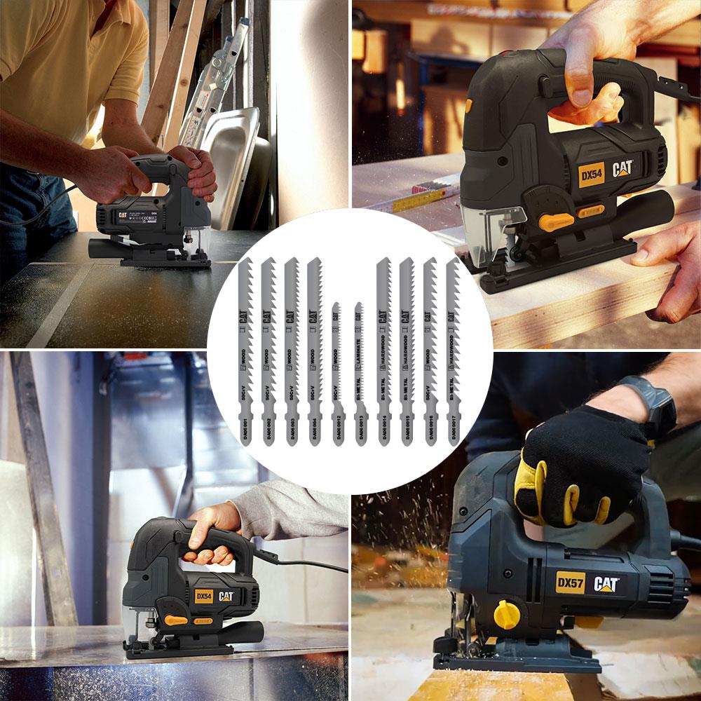 CAT DA06902 10 Parça Profesyonel Ahşap Hassas/Kaba/Düz/Kavisli Kesim Dekupaj Testere Ucu ne işe yarar