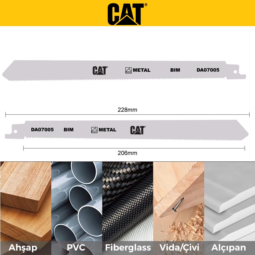 CAT DA07005 228mm 2 Parça Profesyonel Metal/Çivili Ahşap Kesme Tilki Kuyruğu Testere Ucu nasıl kullanılır
