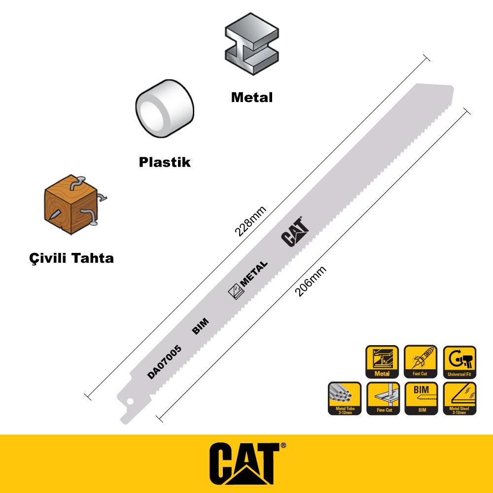 CAT DA07005 228mm 2 Parça Profesyonel Metal/Çivili Ahşap Kesme Tilki Kuyruğu Testere Ucu nereden bulurum