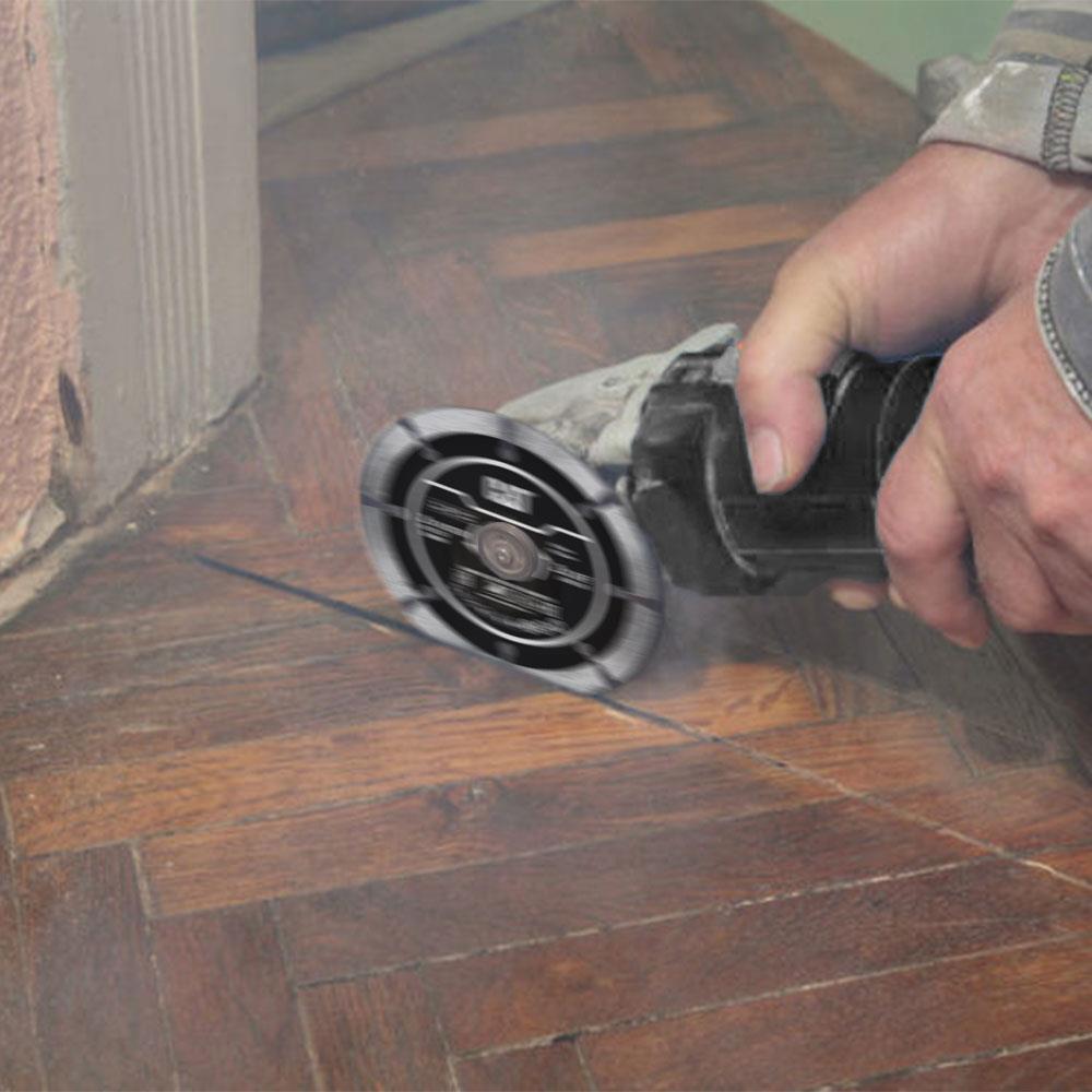 CAT DA09001 115mm Profesyonel Beton, Tuğla, Parke Taşı Elmas Kesme Diski (Soketli, Aralıklı Kenar) ne işe yarar