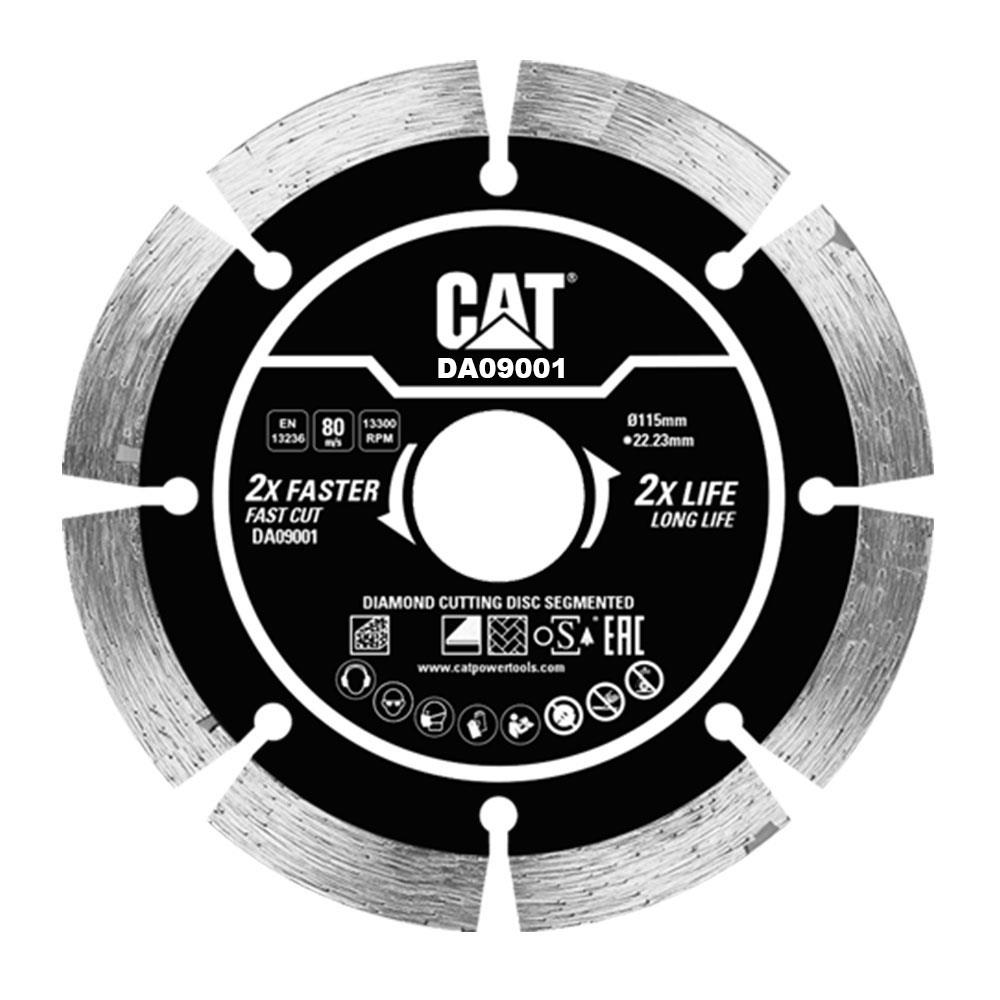 CAT DA09001 115mm Profesyonel Beton, Tuğla, Parke Taşı Elmas Kesme Diski (Soketli, Aralıklı Kenar) fiyatı