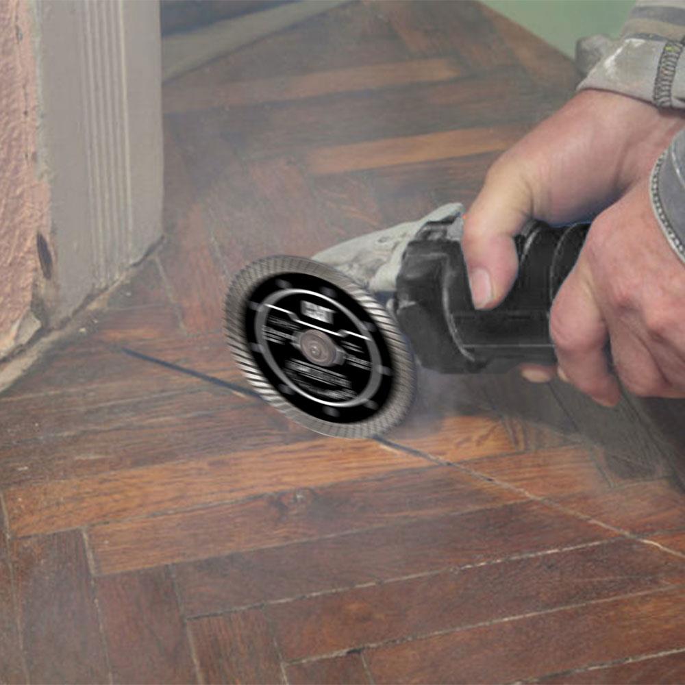 CAT DA09011 115mm Profesyonel Beton, Tuğla, Parke Taşı Elmas Kesme Diski (Turbo Kanallı Kenar) ne işe yarar