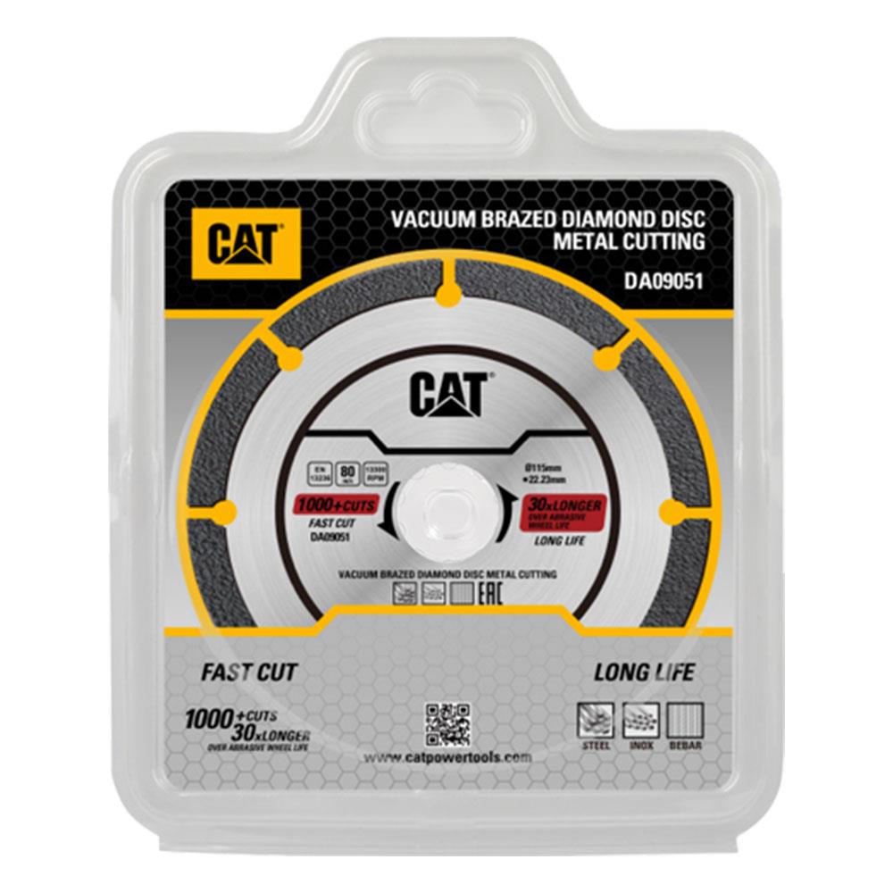 CAT DA09051 115mm Profesyonel Çelik, İnox, Demir Elmas Metal Kesme Diski (Soketli, Aralıklı Kenar) nasıl kullanılır