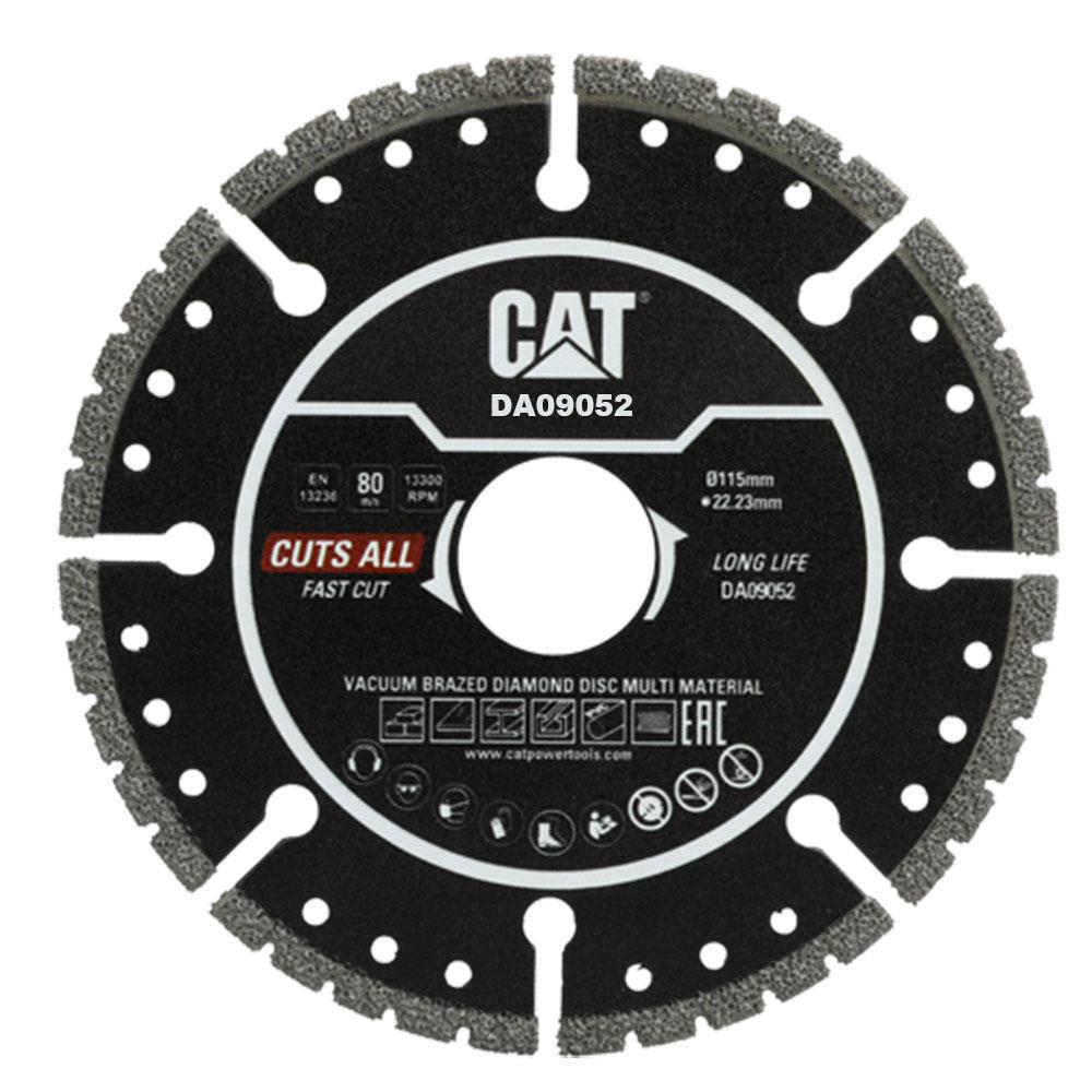 CAT DA09052 115mm Profesyonel Çelik, İnox, Alüminyum, PVC, Fayans, Çok Amaçlı Elmas Kesme Diski (Soketli, Aralıklı Kenar) fiyatı