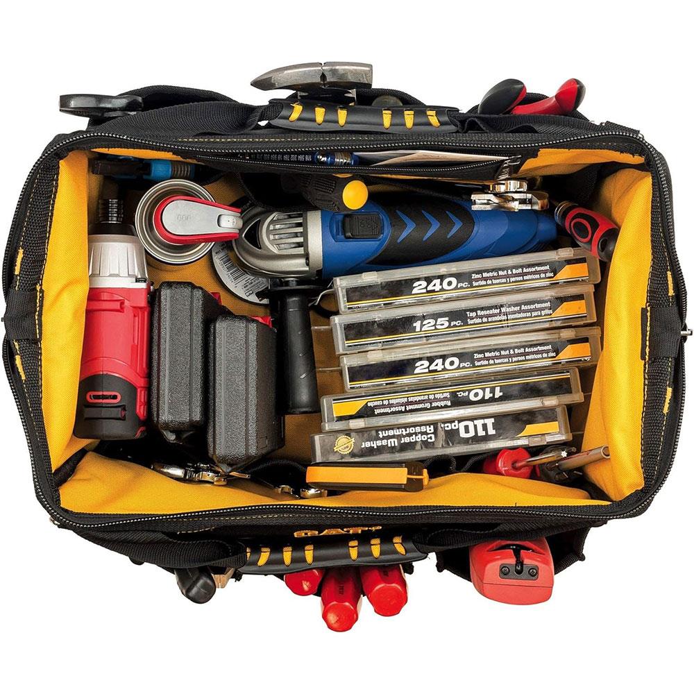 CAT DA980192 16'' Ağır Hizmet Geniş Ağızlı Bez Alet Takım Çantası nereden bulurum