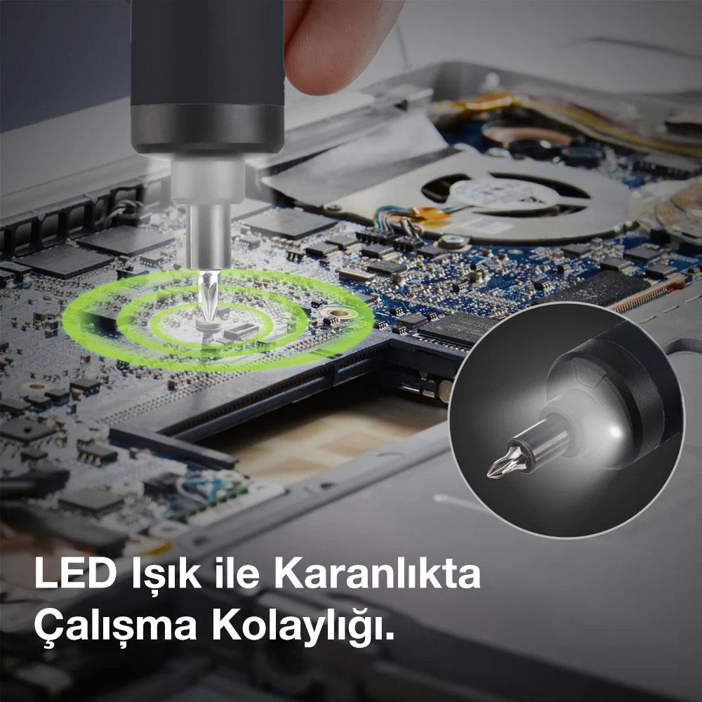 CAT DX1110 3.6Volt/1.5Ah. Li-ion Akıllı Şarjlı Tornavida + 26 adet Bits Uç ne işe yarar