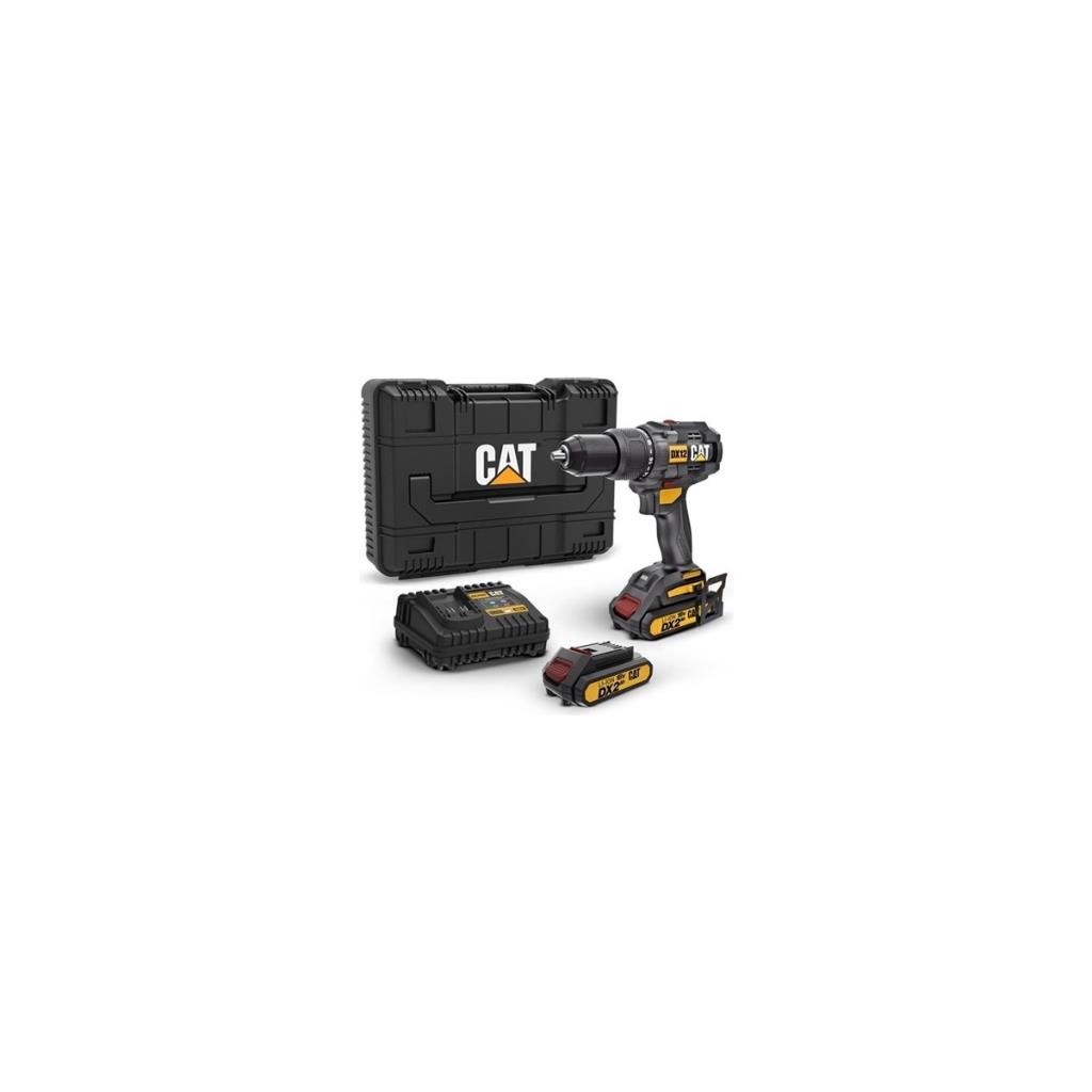 CAT DX12 18Volt/2.0Ah Li-ion Çift Akülü Kömürsüz Profesyonel Şarjlı Darbeli Matkap fiyatı