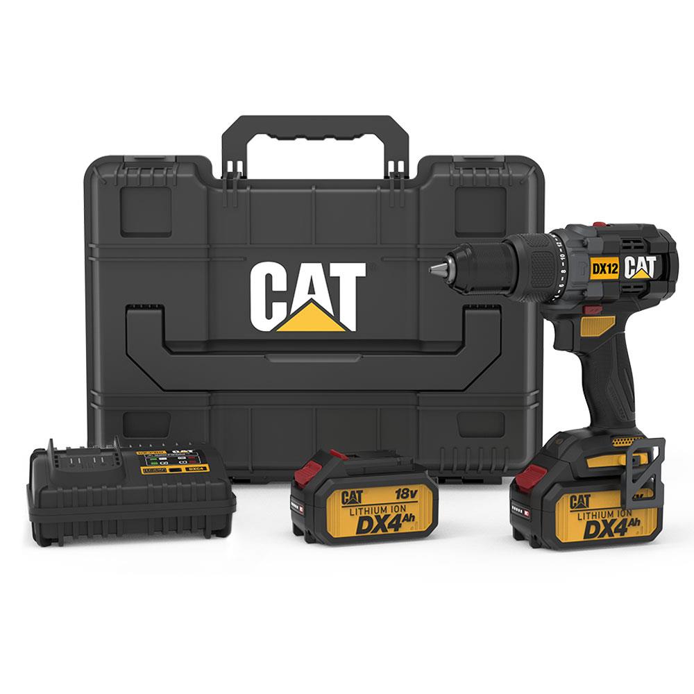 CAT DX12.2 18Volt/4.0Ah Li-ion Çift Akülü Kömürsüz Profesyonel Şarjlı Darbeli Matkap fiyatı