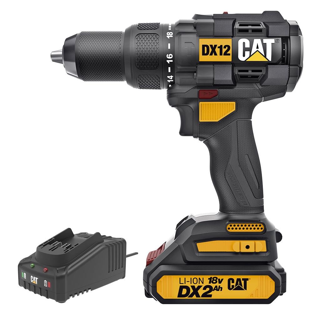 CAT DX12BC 18Volt/2.0Ah Li-ion Tek Akülü Kömürsüz Profesyonel Şarjlı Darbeli Matkap fiyatı