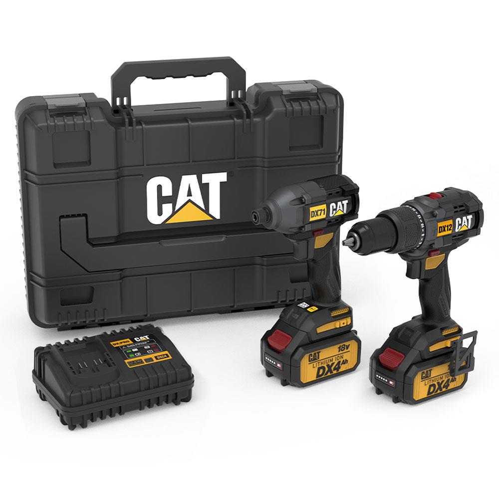 CAT DX12K.2 18Volt/4.0Ah Li-ion Çift Akülü Kömürsüz Profesyonel Şarjlı Darbeli Matkap + DX71.2 Kömürsüz Darbeli Tornavida Kombo Set nasıl kullanılır